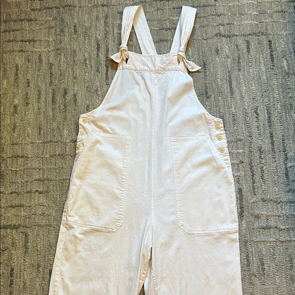 Alex Mill white overalls